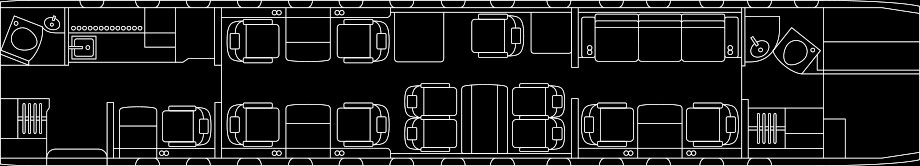 2016 Bombardier Global 6000 original published cabin floorplan