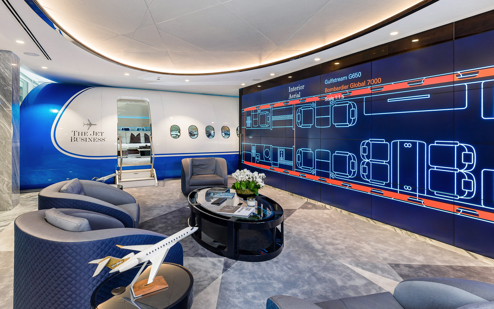 Park Lane aviation showroom, view 2